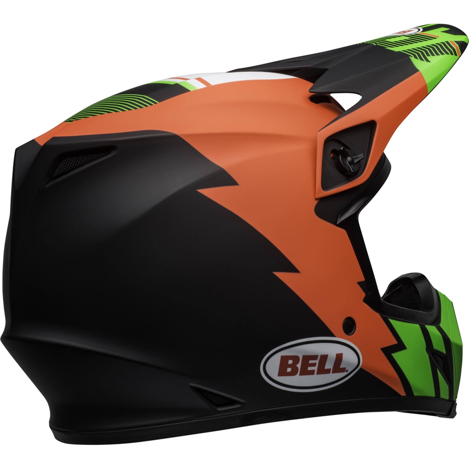 Bell MX-9 MIPS Strike Helmet Infrared/Green/Black G317