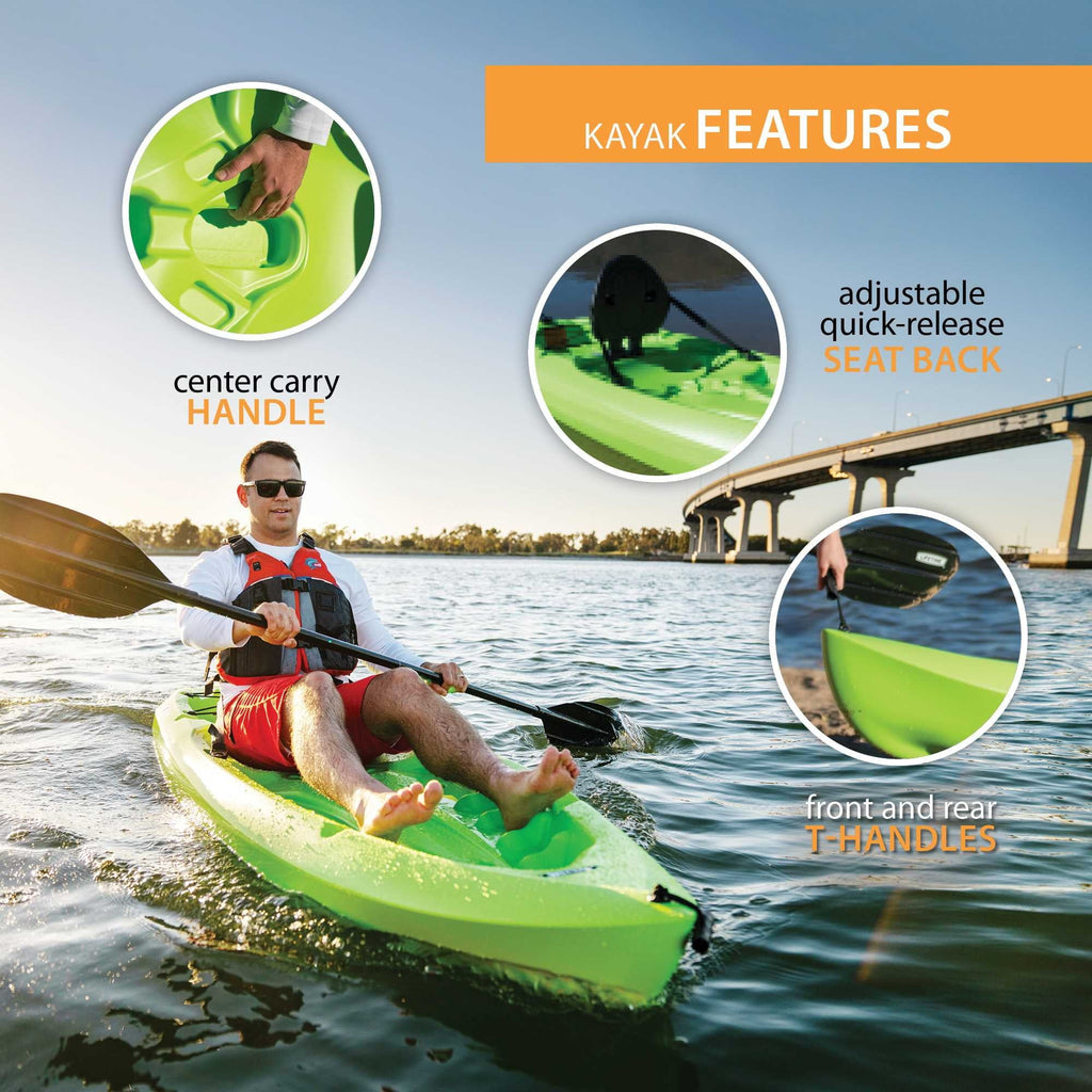 Lifetime Daylite 8 ft Sit-on-Top Kayak, Red H51700