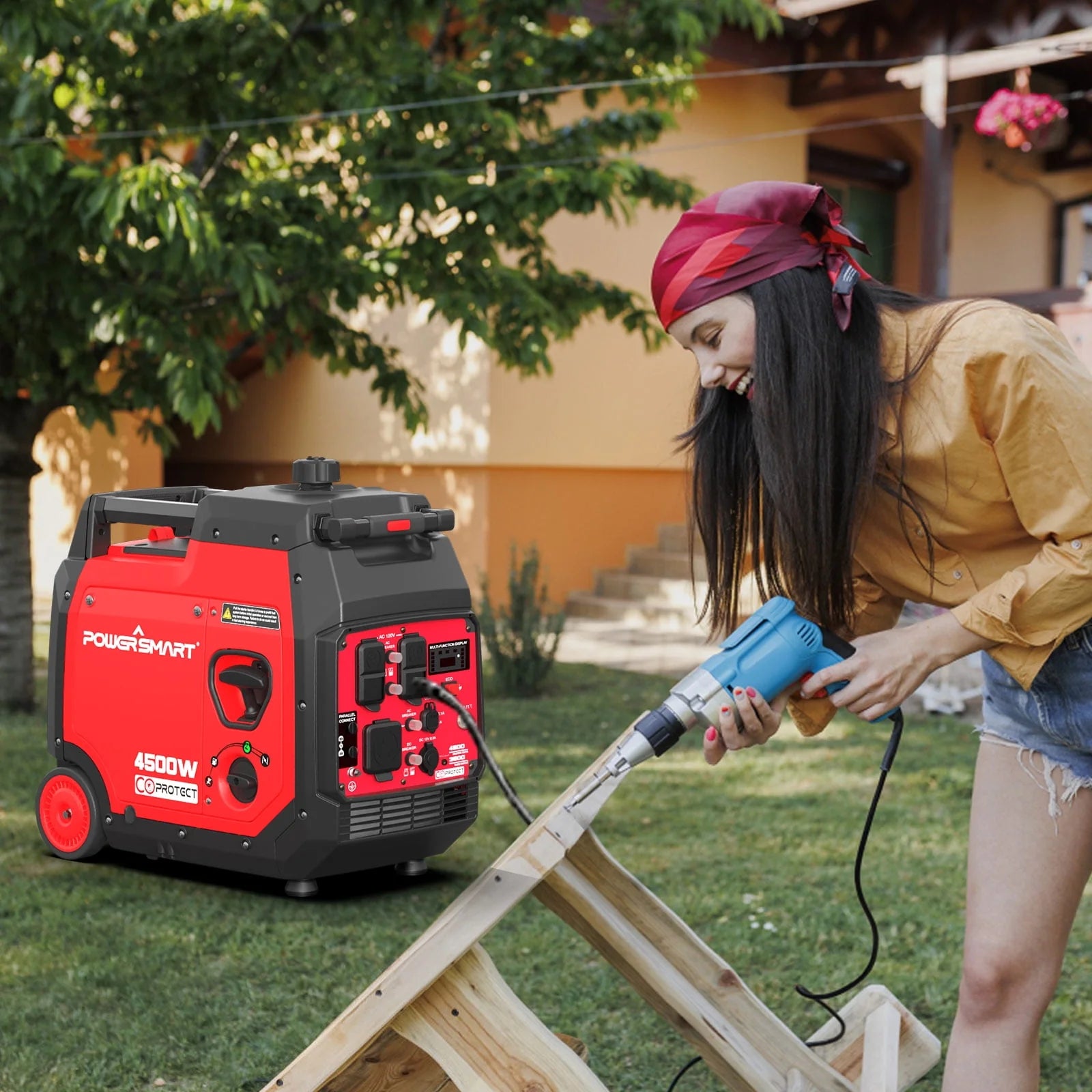 PowerSmart PS5045CE Portable Inverter Generator 4500W B91907
