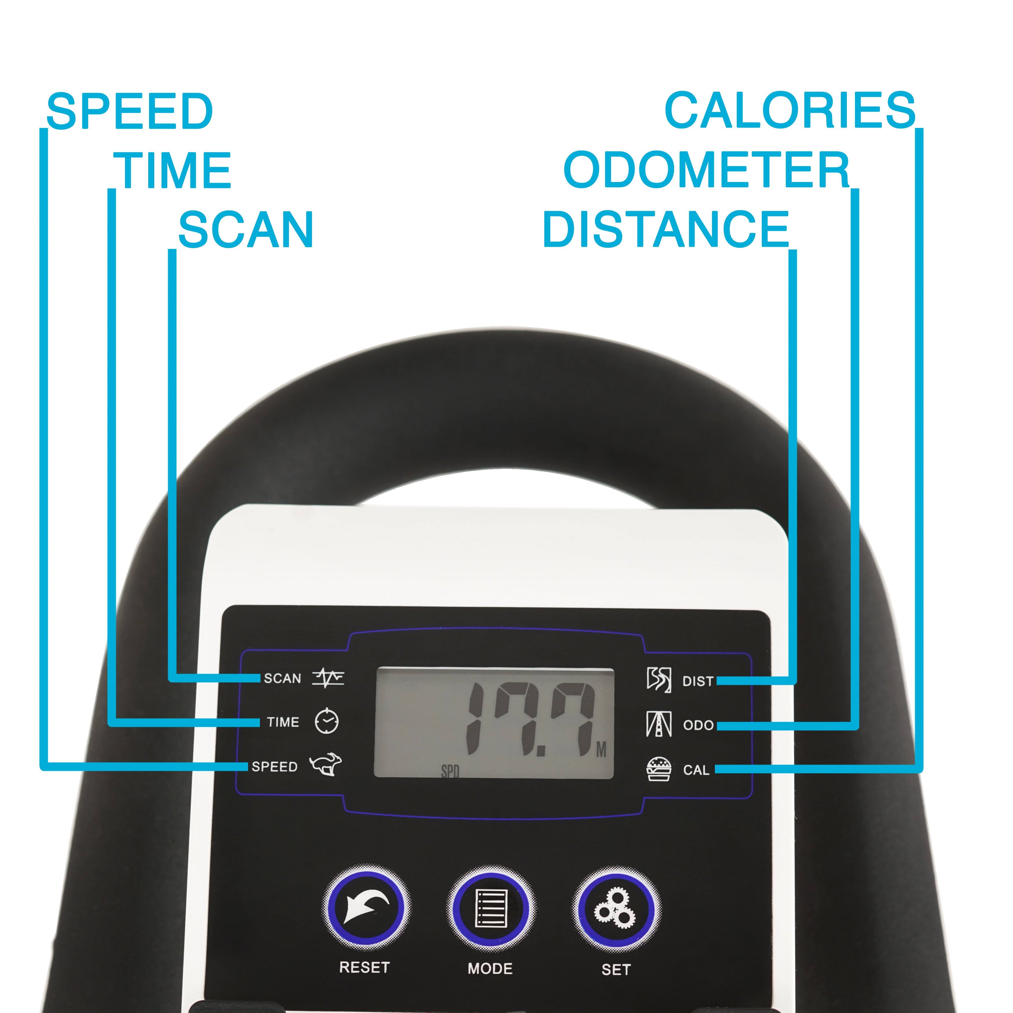 EFITMENT Indoor Cycle Bike with 40 lb Flywheel and LCD Monitor W63252