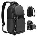 TARION Waterproof Camera Sling Bag with Raincover Tripod Holder Black M953560