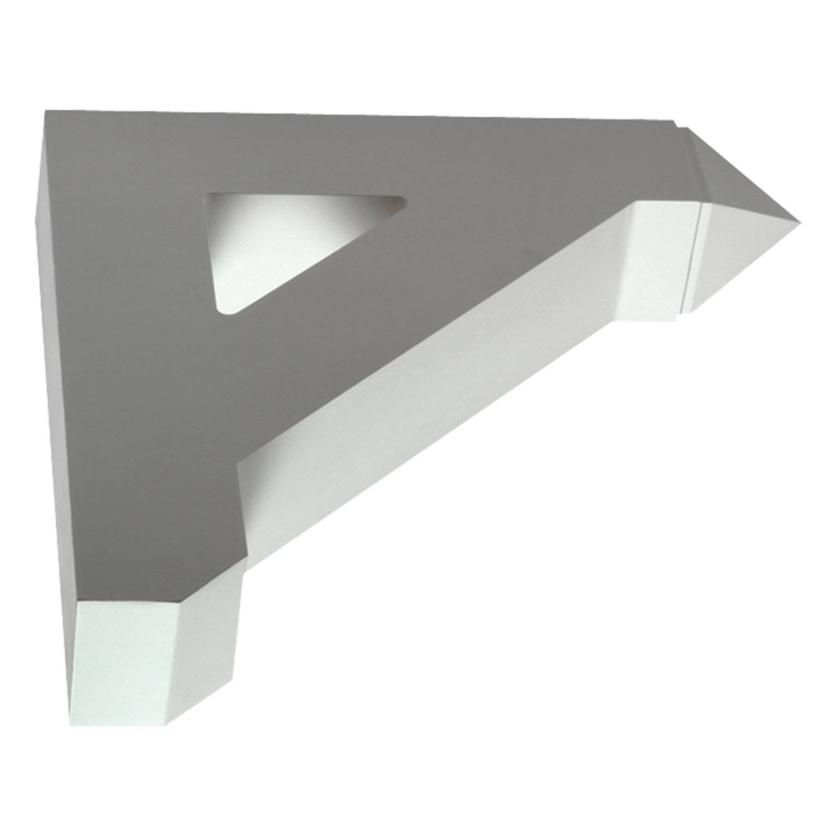Fypon BKT18X18X4 3 1/2"W x 18"D x 18"H Post Urethane Bracket - Megean