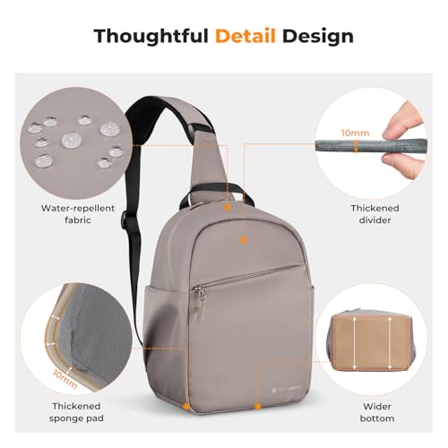 K&F Concept Camera Sling Bag Small Crossbody Shoulder Backpack for DSLR/Mirrorless U627