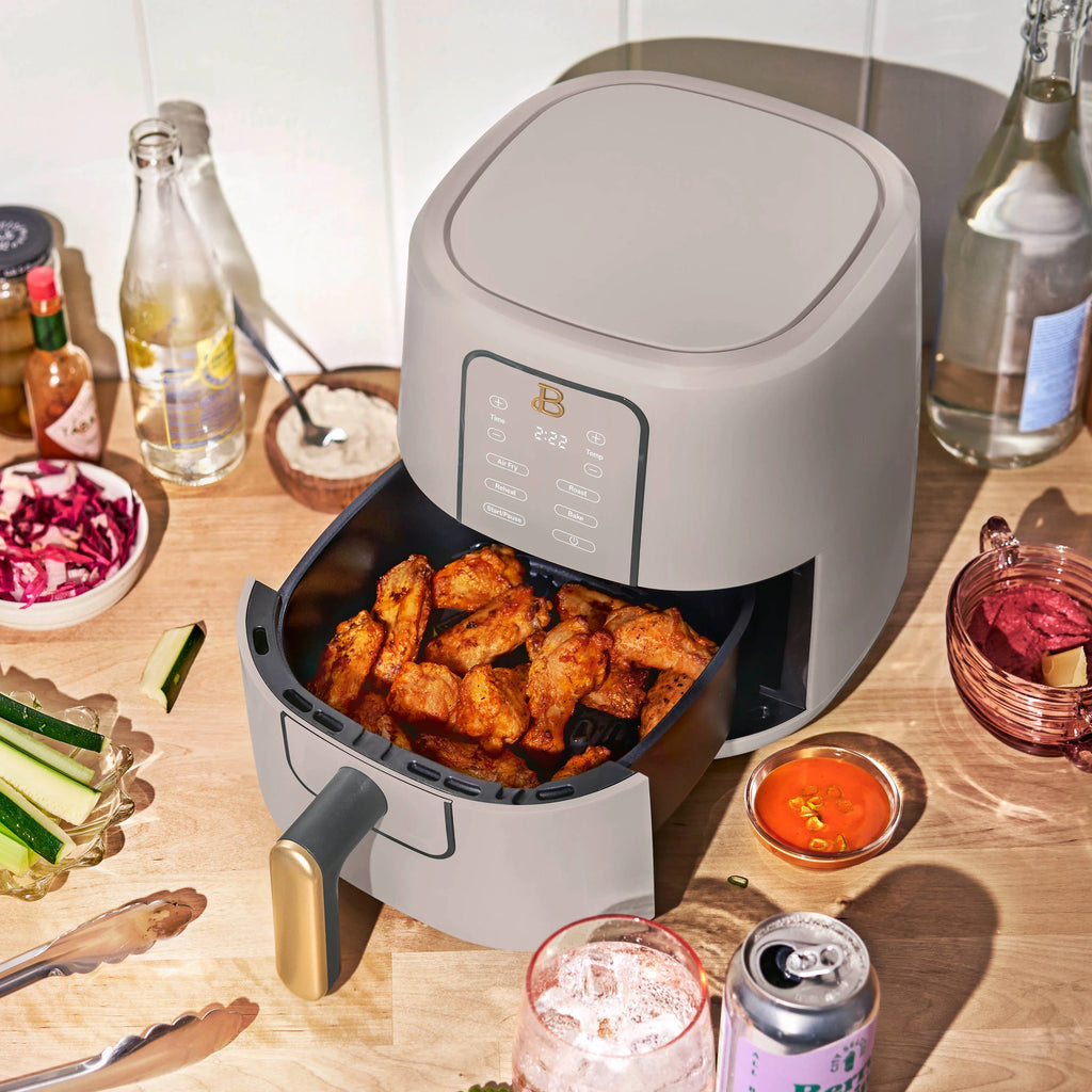 Beautiful 3 Qt Air Fryer with TurboCrisp Technology, White Icing by Drew Barrymore Q37808