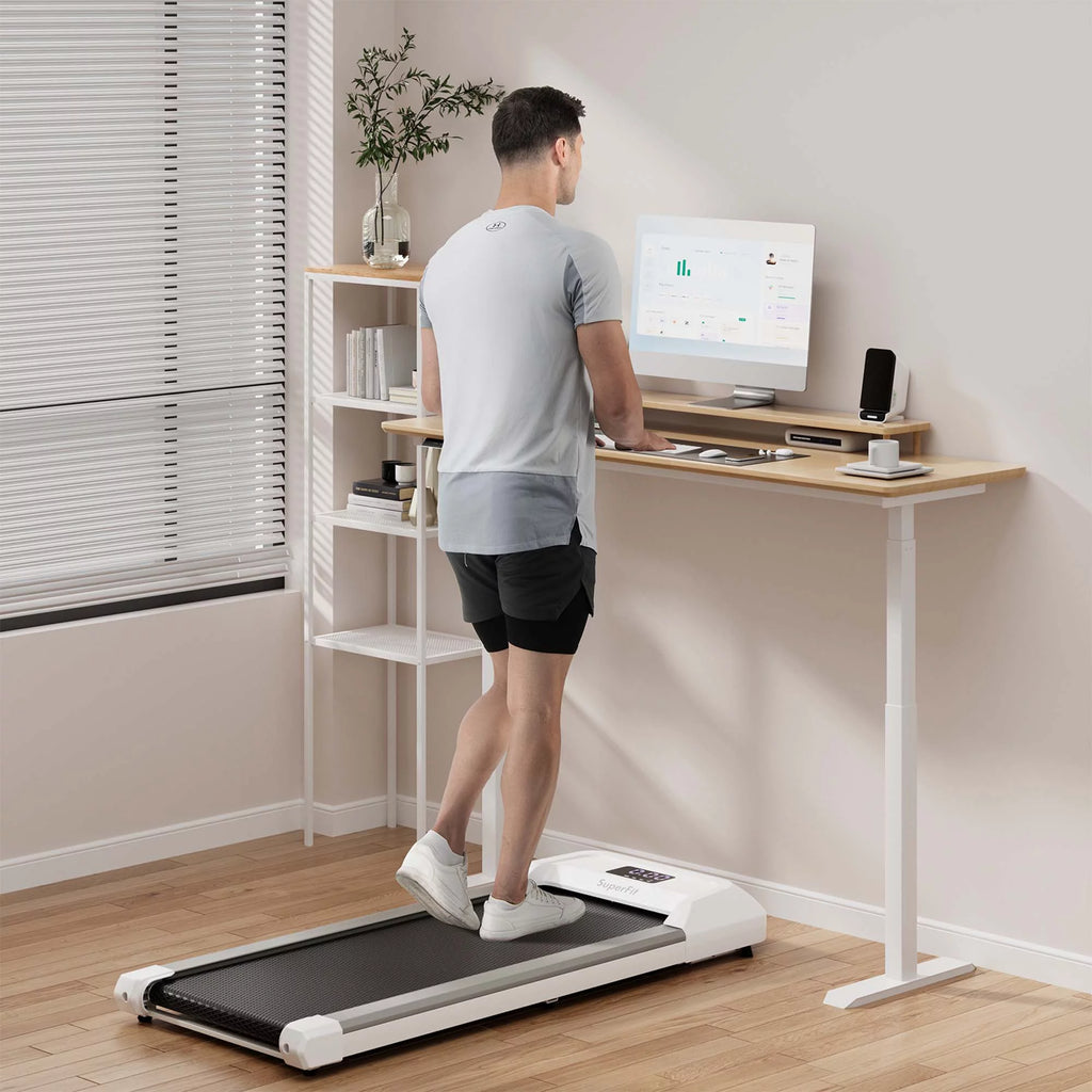 SuperFit Walking Pad Under Desk Treadmill with Remote Control, Black G33180