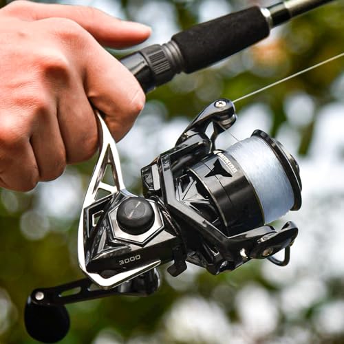 KastKing Megatron Spinning Reel, Saltwater Freshwater, 7+1 BB, 30 lbs Carbon Drag T462200