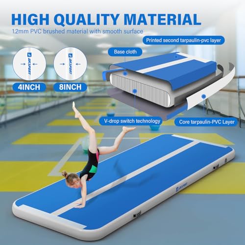 AKSPORT Gymnastics Air Mat Tumble Track with Air Pump A7907