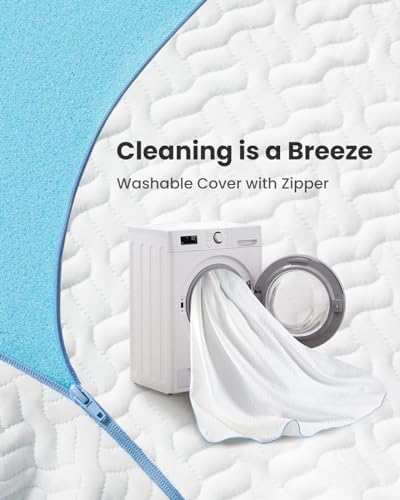 Dreamsmith Twin XL Mattress Topper 3 Inch Cooling Gel Memory Foam with Removable Washable Cover S93820