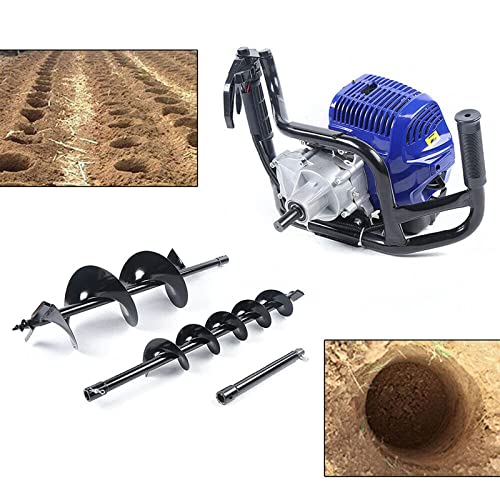 DYRABREST 52cc Gas Powered Earth Auger Post Hole Digger with 4/6/8 inch Bits K1897