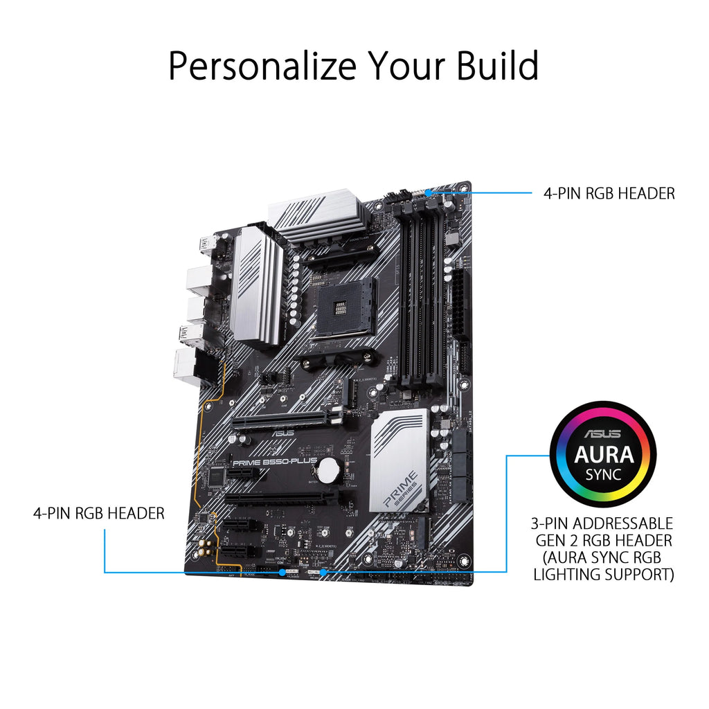 ASUS PRIME B550-PLUS AM4 ATX AMD Motherboard Y681