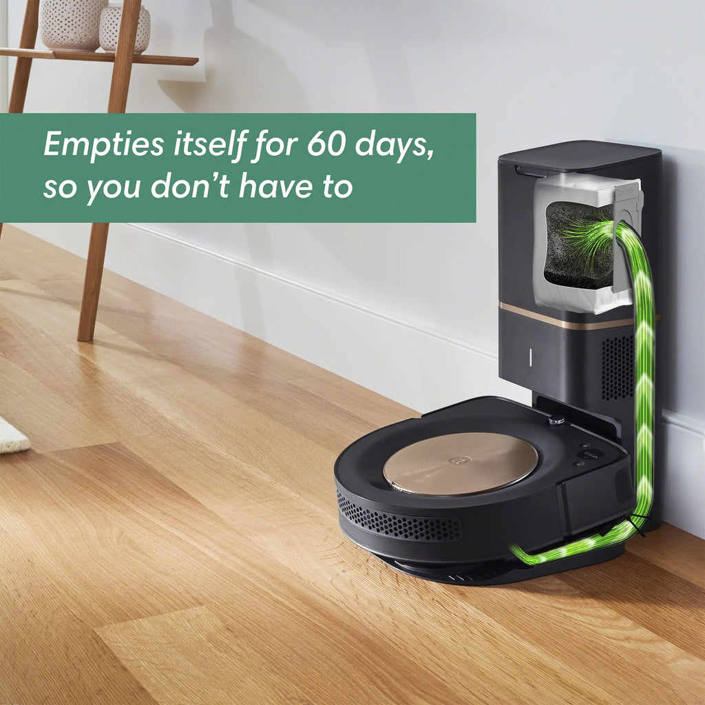 iRobot Roomba s9+ Self-Emptying Robot Vacuum with Smart Mapping P92039