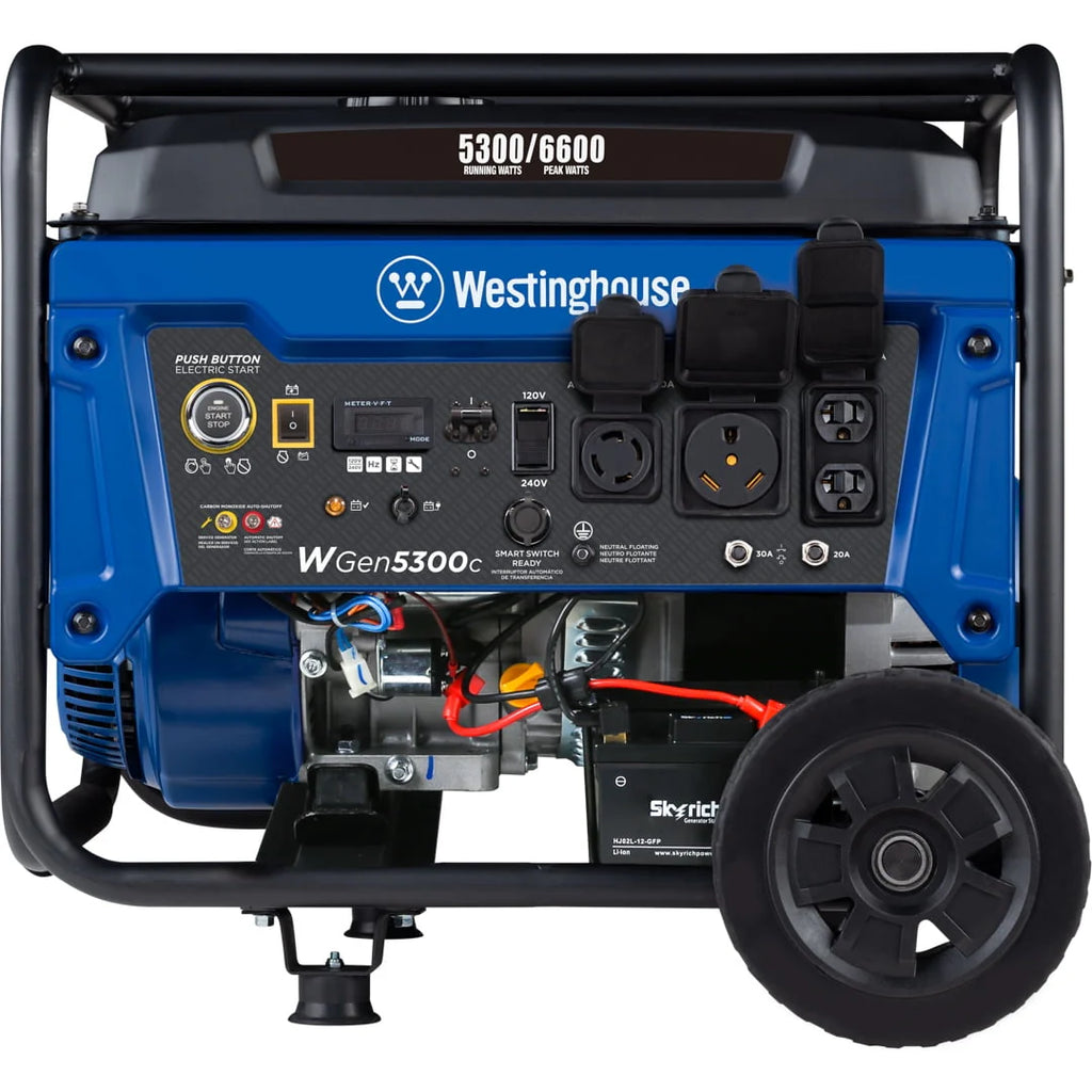 Westinghouse 6600 Peak Watt Gas Powered Portable Generator with Remote Electric Start Q913