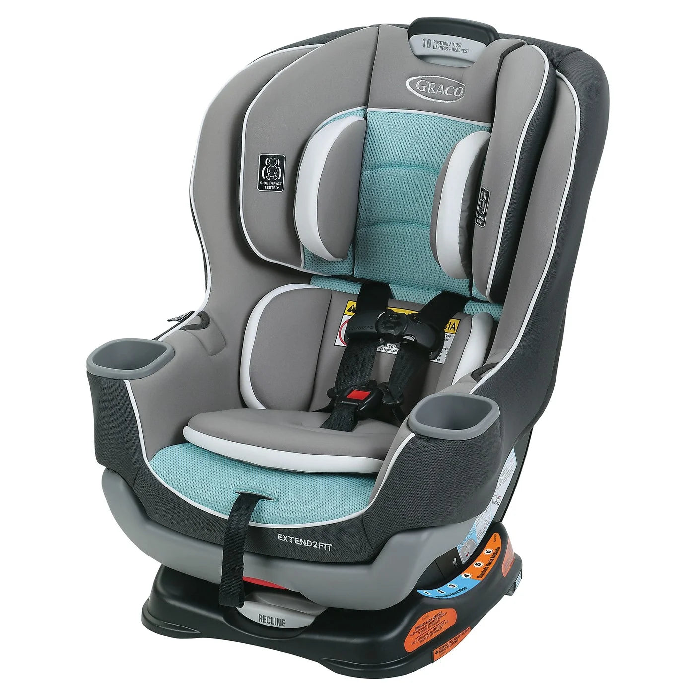 Graco Extend2Fit Convertible Car Seat, Kenzie Pink