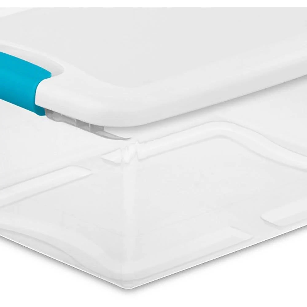 Sterilite 15-Qt Clear Stackable Storage Box Container Y177512
