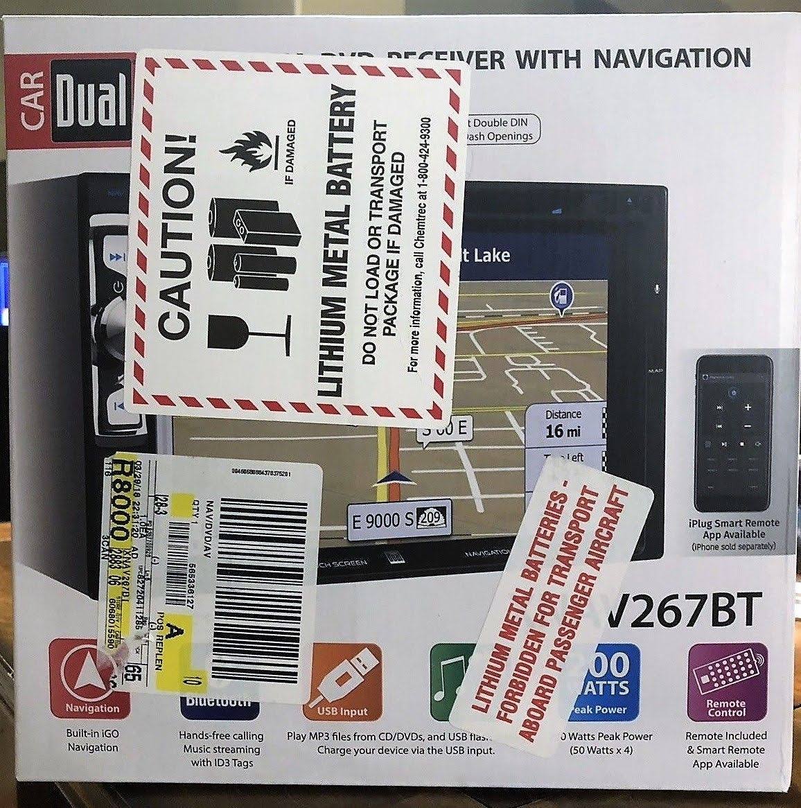 Dual Electronics XNAV267BT 6.2 inch Multimedia Touch M188