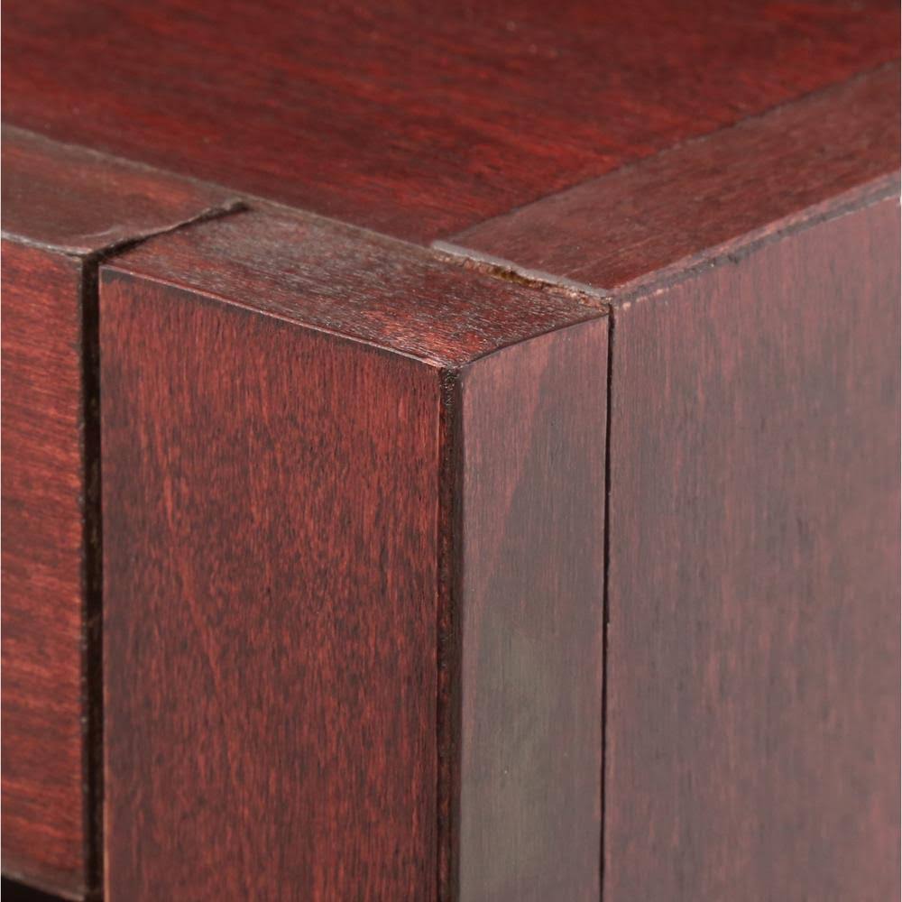 Concepts in Wood Double Wide Bookcase 6 Shelves Cherry M13472