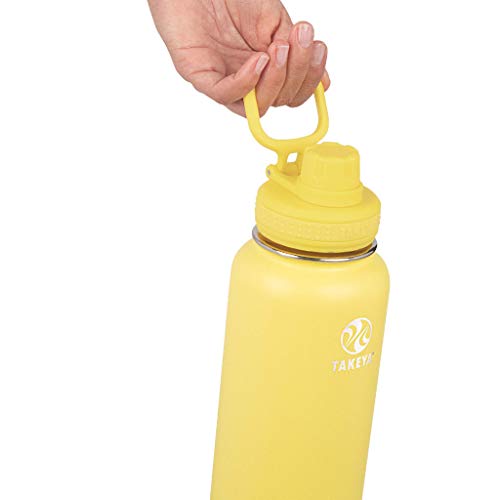 Takeya Actives Water Bottle with Spout Lid, 18 oz, Midnight Blue W579