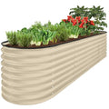 Best Choice Products 8x2x2ft Metal Raised Garden Bed Oval Planter Box for Vegetables, Herbs B5622