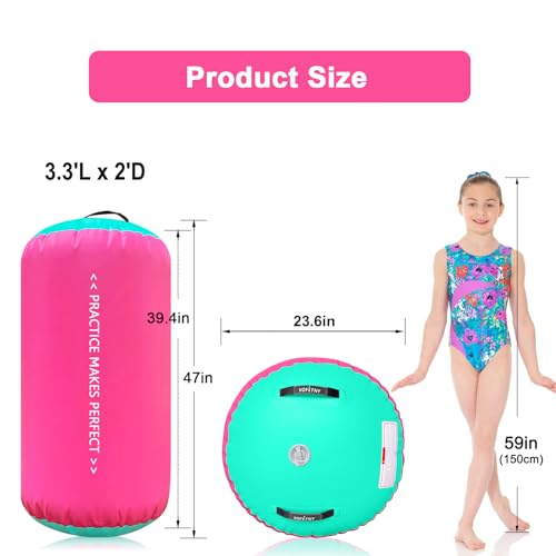 VOFiTNY Inflatable Gymnastics Air Track Tumbling Mat with Pump L674