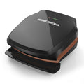 George Foreman 2-Serving Copper Color Classic Plate Grill Electric Indoor Grill and Panini Press Black/Copper GR320FBC - Megean