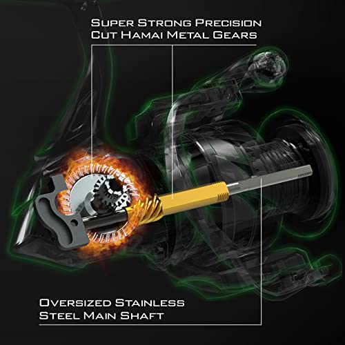 KastKing Spartacus II Fishing Reel Spinning Reel 22LBs Max Drag 7+1 Stainless BB Saltwater Freshwater G54182