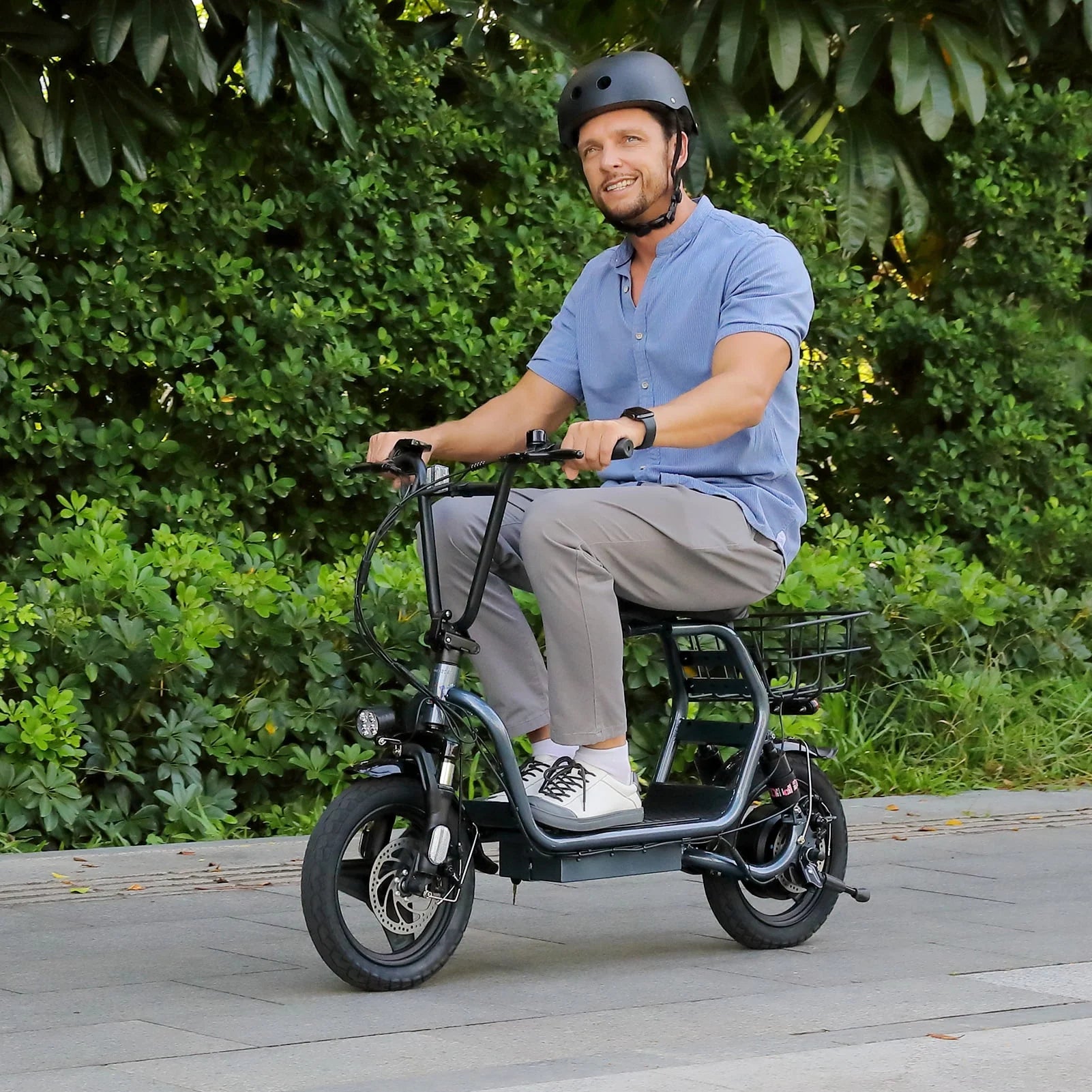 Caroma 500W Electric Scooter with Seat for Adult, 14 inch, 20 MPH F719250