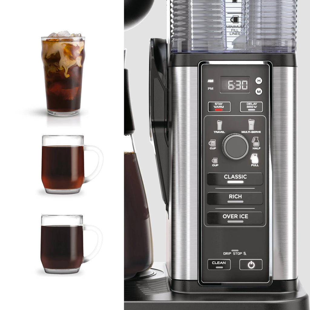 Ninja CM300 Hot & Iced Coffee Maker, Single Serve, Stainless Steel N652790