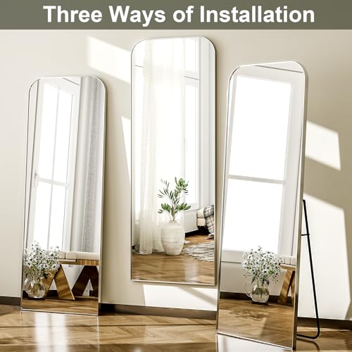 HARRITPURE 57"x20" Full Length Mirror with Aluminum Frame, Gold A38098