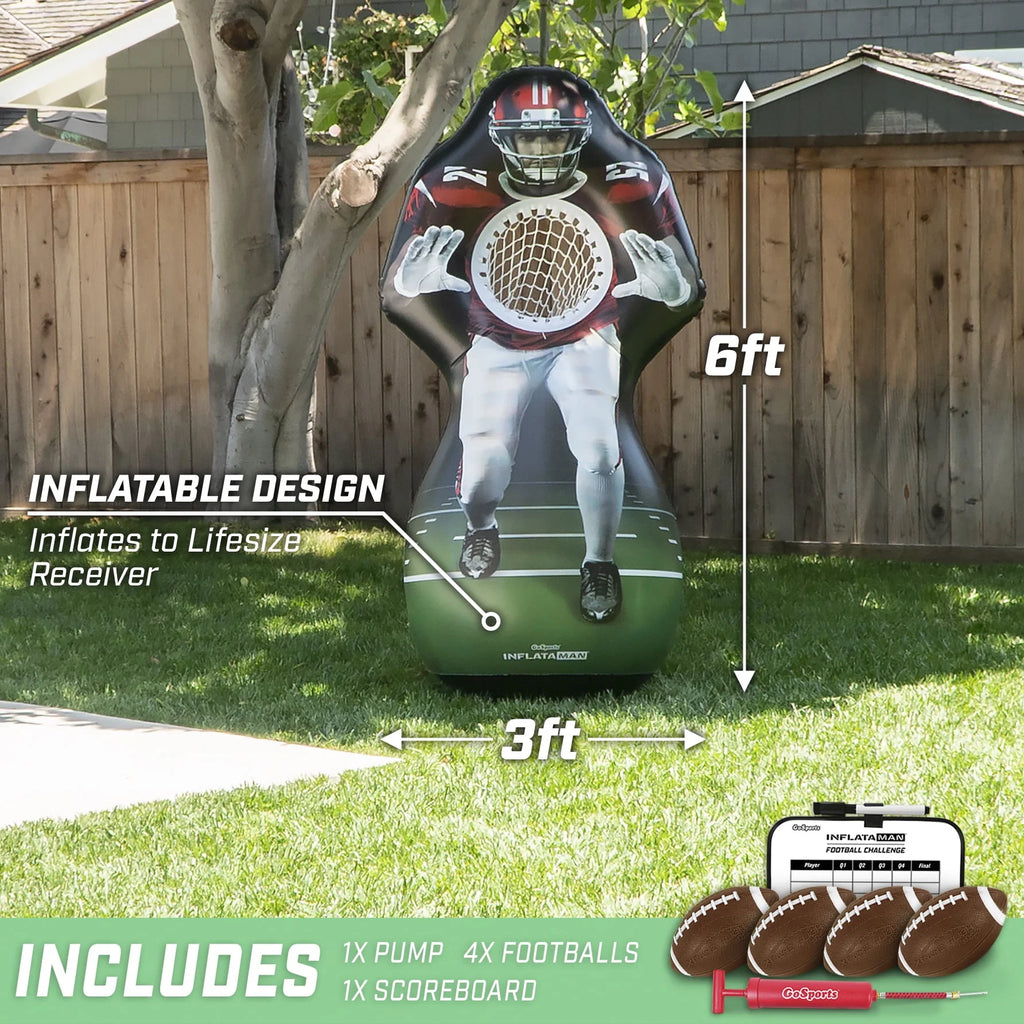 GoSports Inflataman Football Challenge Inflatable Toss Game K460774