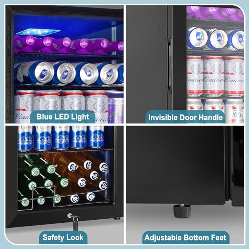 Electric Humidor Cabinet 35L with Digital LED Screen and Humidity Control C6096