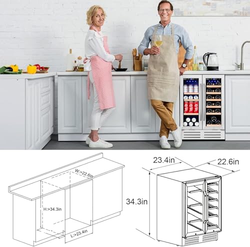 Electric Humidor Cabinet 35L with Digital LED Screen and Humidity Control C6096