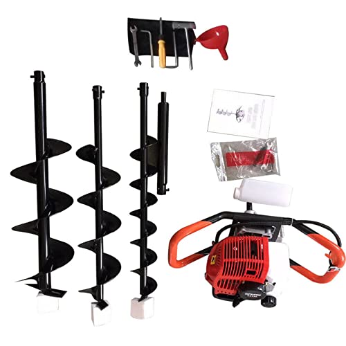 DYRABREST 52cc Gas Powered Earth Auger Post Hole Digger with 4/6/8 inch Bits K1897