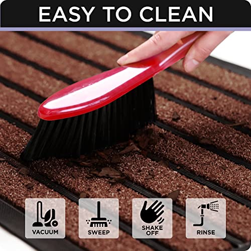 ubdyo Extra Durable Door Mat Non-Slip Outdoor Entrance 30" x 17" Bright Brown W5648