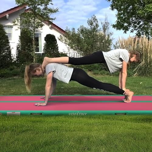 VOFiTNY Inflatable Gymnastics Air Track Tumbling Mat with Pump L674
