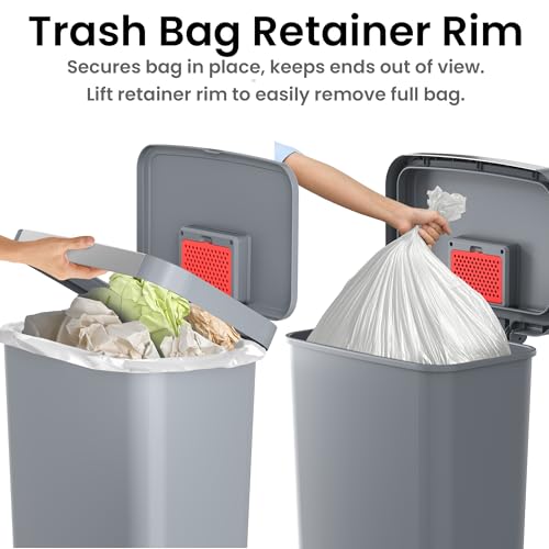 iTouchless 13 Gallon Sensor Trash Can 2.0 Stainless Steel W51921