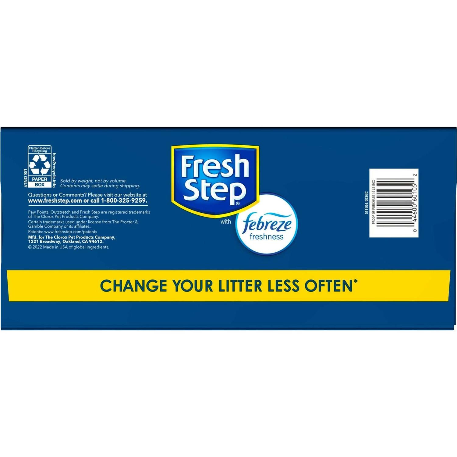 Fresh Step Outstretch Febreze Concentrated Clumping Litter L1992