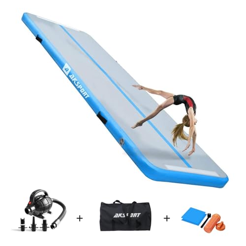 AKSPORT Gymnastics Air Mat Tumble Track with Air Pump A7907