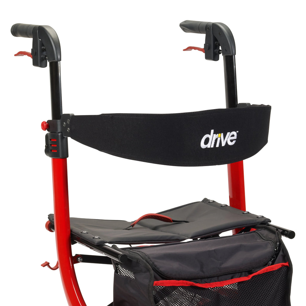 Drive Medical Nitro Euro Style Rollator Walker, Red P174003