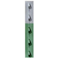 Chicago Heights Steel Frpt13300070g2n 1.33 in. x 7 ft. Green Studded T-Post, Pack of 5 - Megean