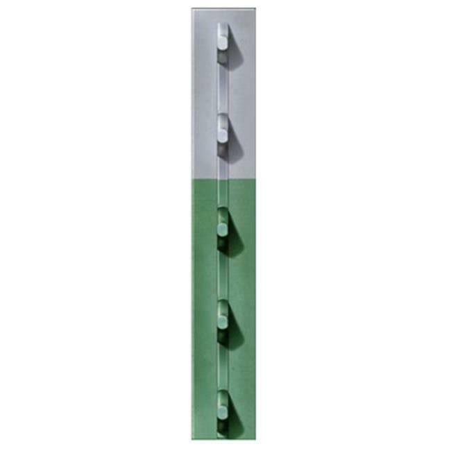 Chicago Heights Steel Frpt13300070g2n 1.33 in. x 7 ft. Green Studded T-Post, Pack of 5 - Megean