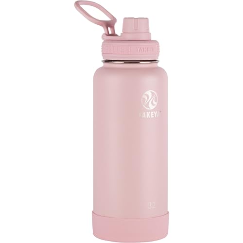 Takeya Actives Water Bottle with Spout Lid, 18 oz, Midnight Blue W579