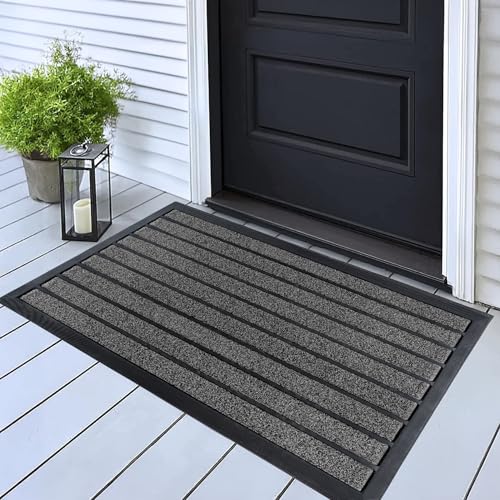 ubdyo Extra Durable Door Mat Non-Slip Outdoor Entrance 30" x 17" Bright Brown W5648