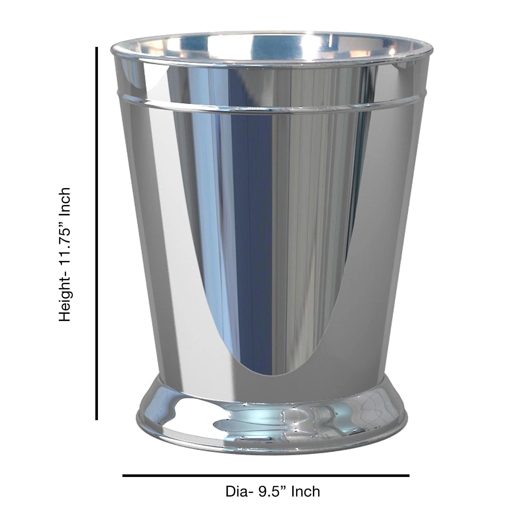 nu steel Timeless Decorative Stainless Steel Trash Can for Bathroom W234