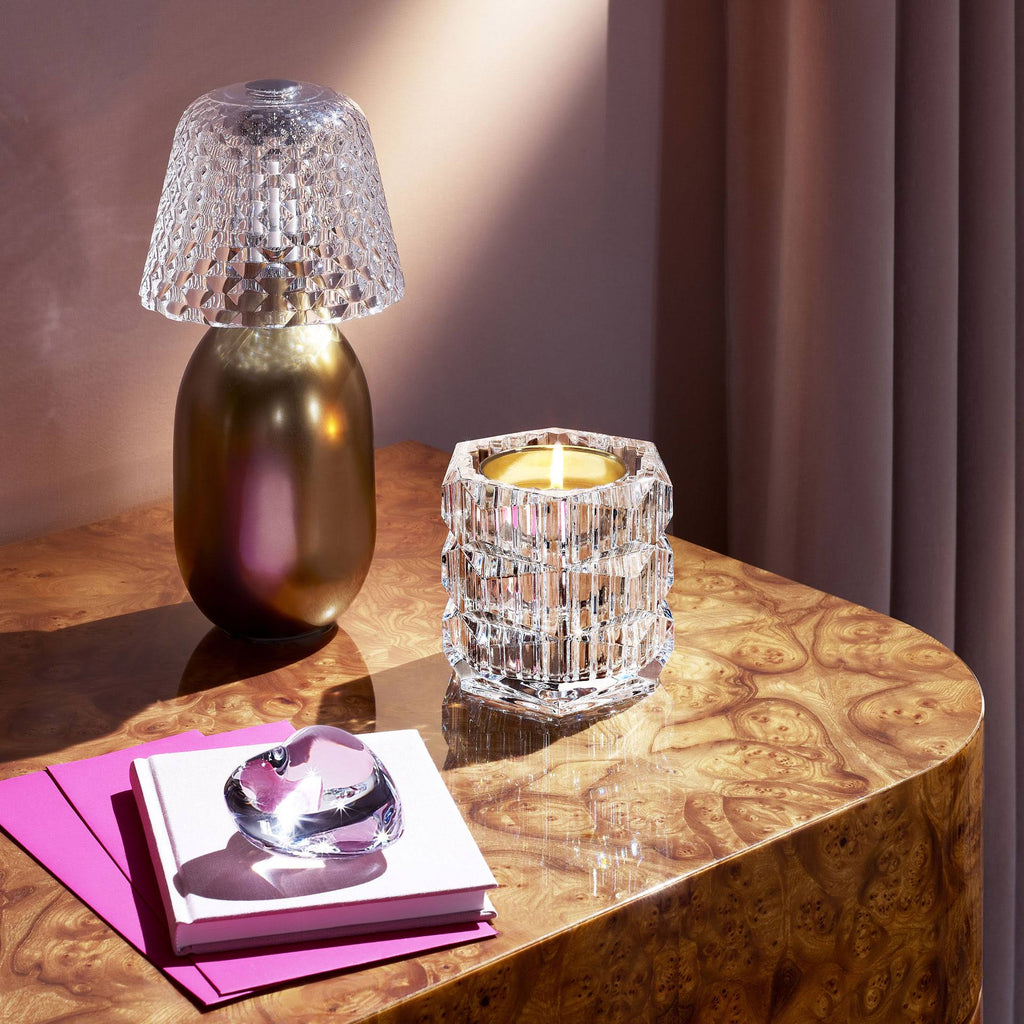 Baccarat Puffed Heart Clear V919