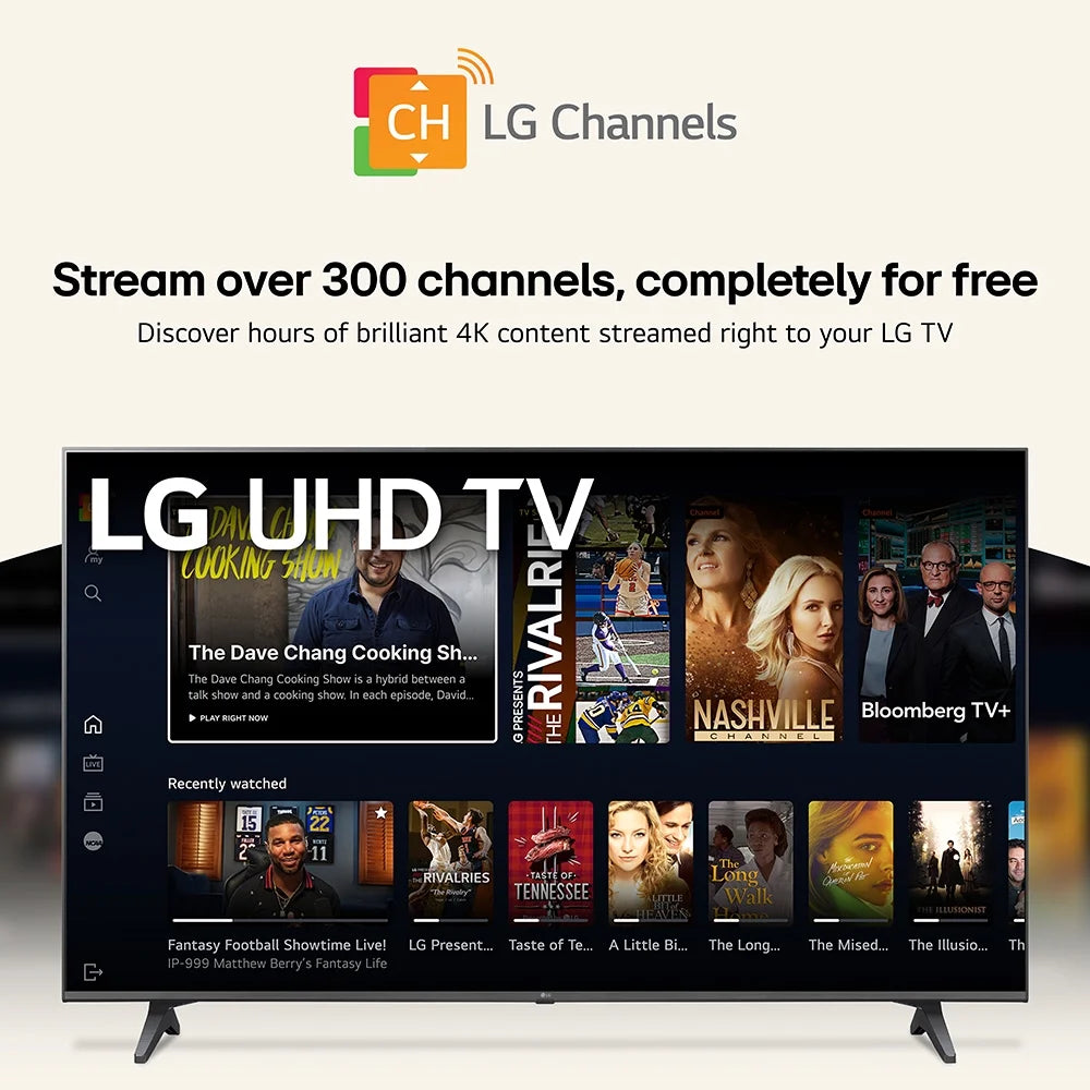 LG 65 4K UHD Smart TV webOS 65UQ7070ZUE O206