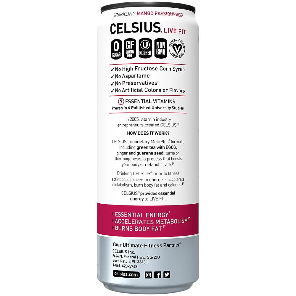 CELSIUS Sparkling Space Variety Pack, Functional Energy Drink, 12 fl oz, 12-Pack T823