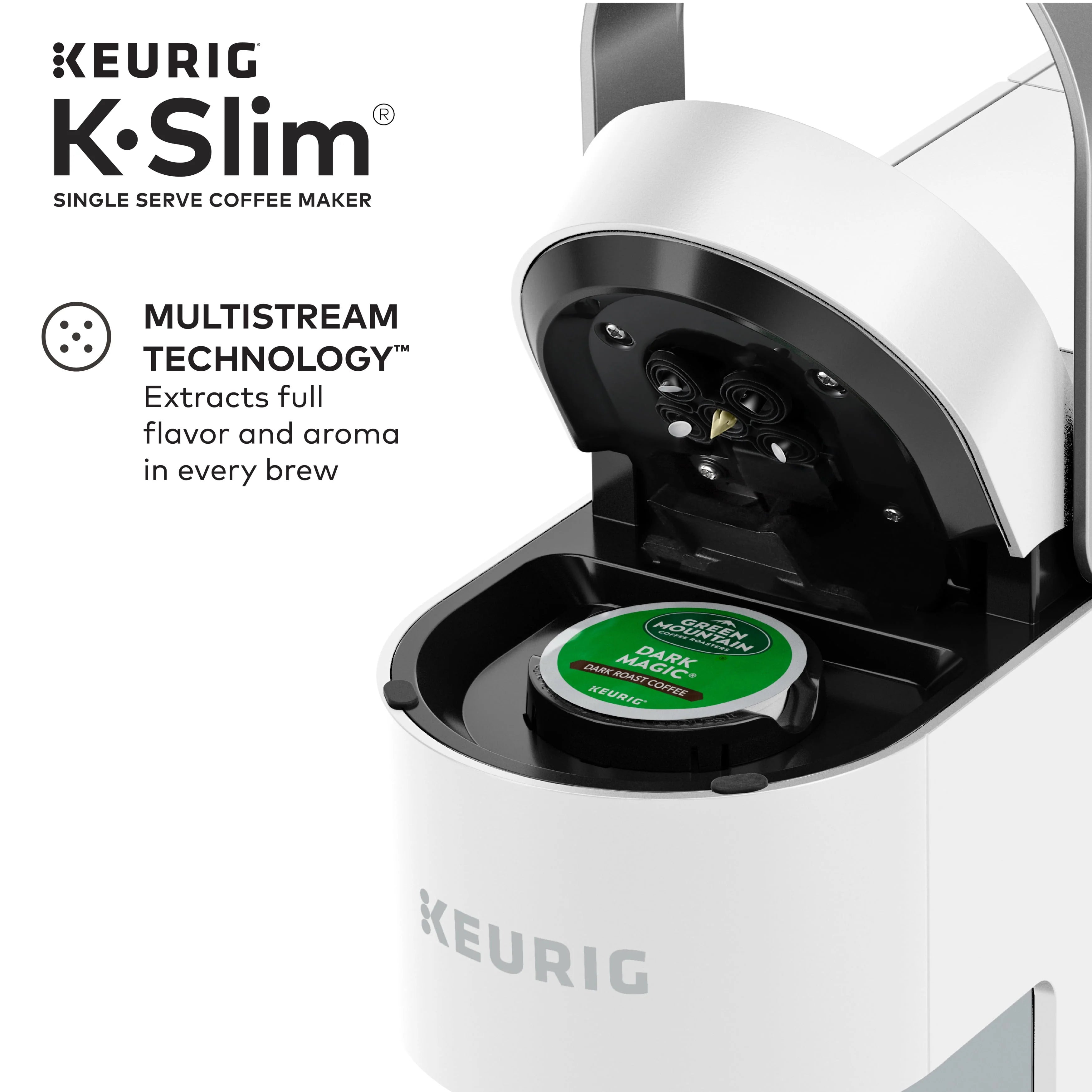 Keurig K-Slim Black Single-Serve K-Cup Pod Coffee Maker J75820