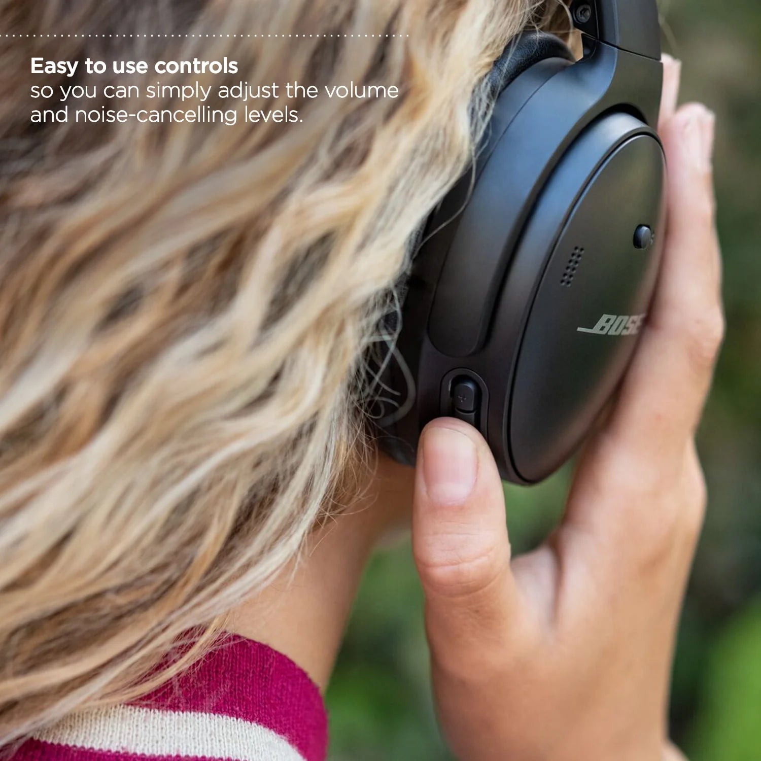 Bose QuietComfort 45 Wireless Noise Cancelling Over-Ear Headphones, Black C371203