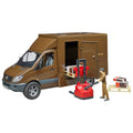 Bruder MB Sprinter UPS Truck with Driver and Accessories - Megean