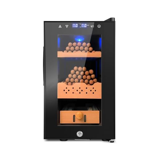 Electric Humidor Cabinet 35L with Digital LED Screen and Humidity Control C6096